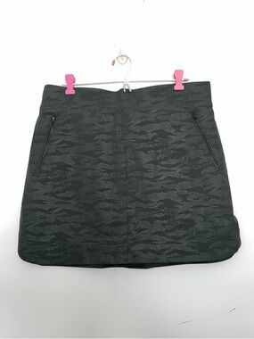 Orvis Black Camouflage-Texture Mini Skirt